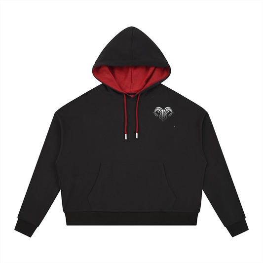 Contrast Drawstring Hoodie